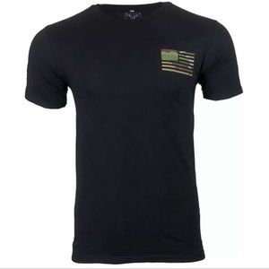 Howitzer by Affliction Men's Size L T-Shirt Black Military Grunt NWOT